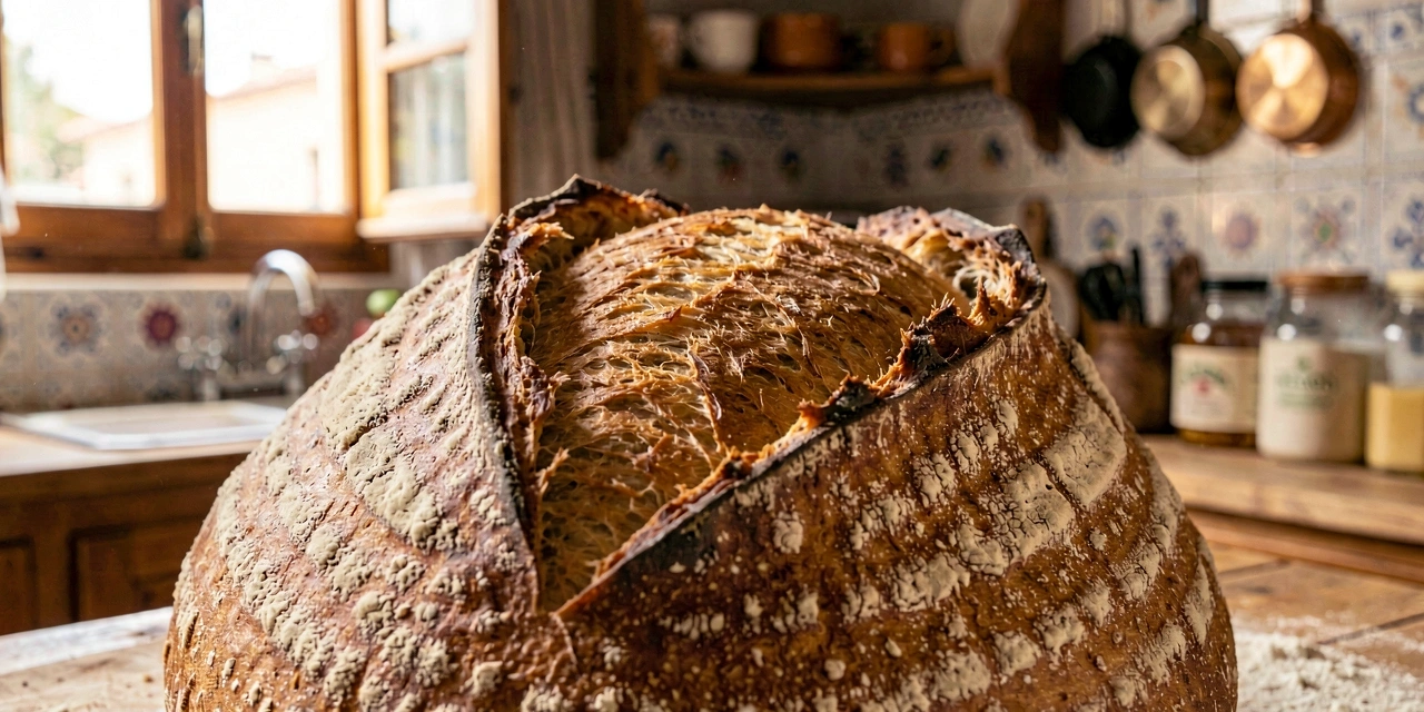 Textura de pão artesanal